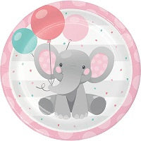 Enchanting Elephants Girl Birthday Theme