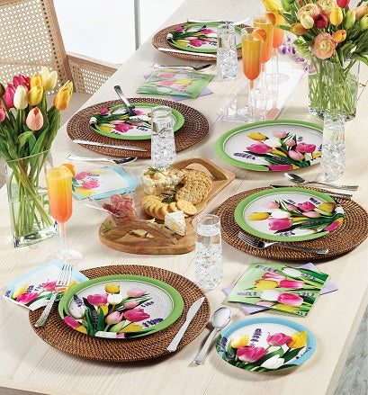 Spring and Floral Tableware Themes
