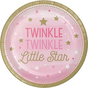 One Little Star Girl Dessert Plates, 8 ct by Creative Converting
