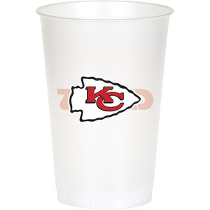 Kansas City Chiefs Plastic Cup, 20Oz, 8 ct by Creative Converting