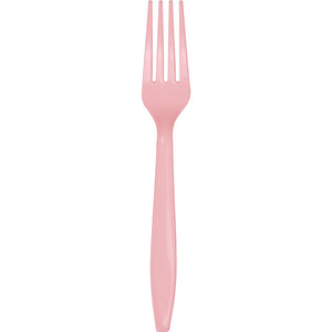 Classic Pink Plastic Forks, 24 ct by Creative Converting