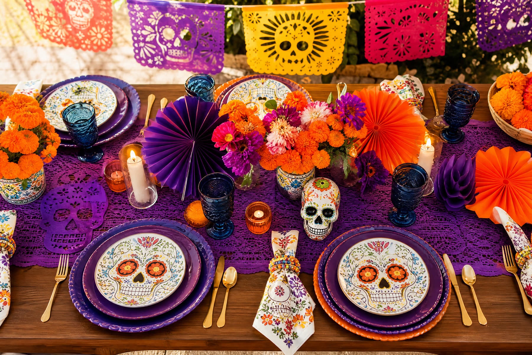 Day of the Dead Marigold Table Decorations DIY Centerpiece Ideas