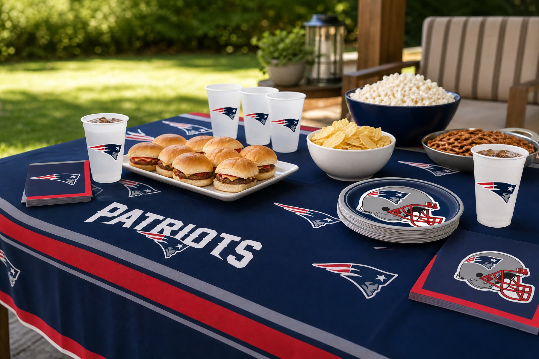Game day tableware to streamline setup for New England Patriots fans
