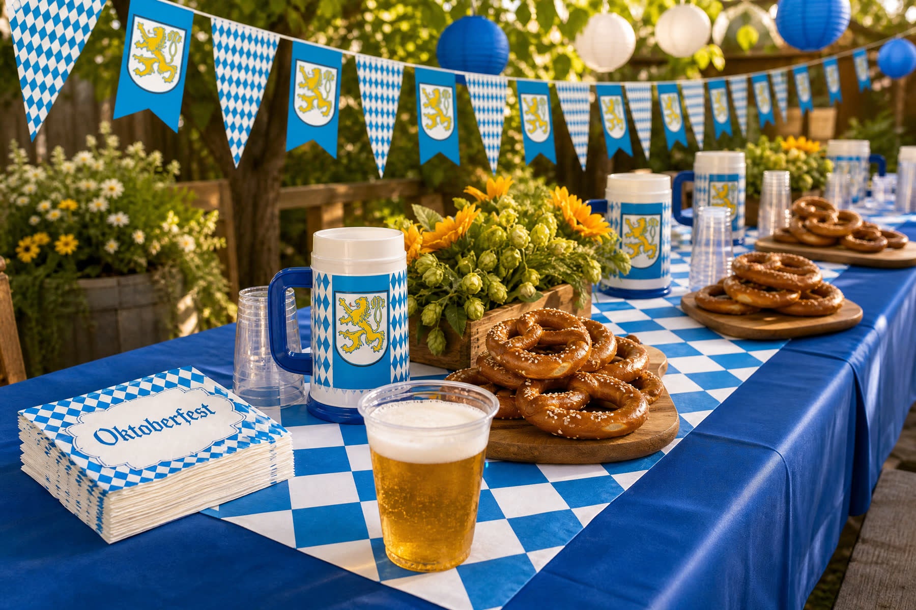 How to Host an Oktoberfest Party in Your Backyard Biergarten