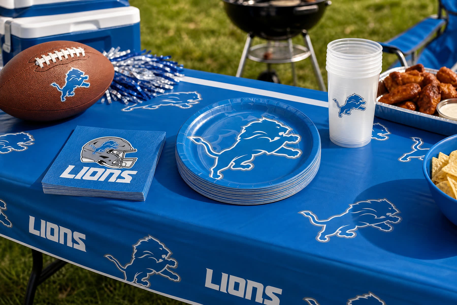 Detroit Lions Tailgate Checklist and Party Decorations