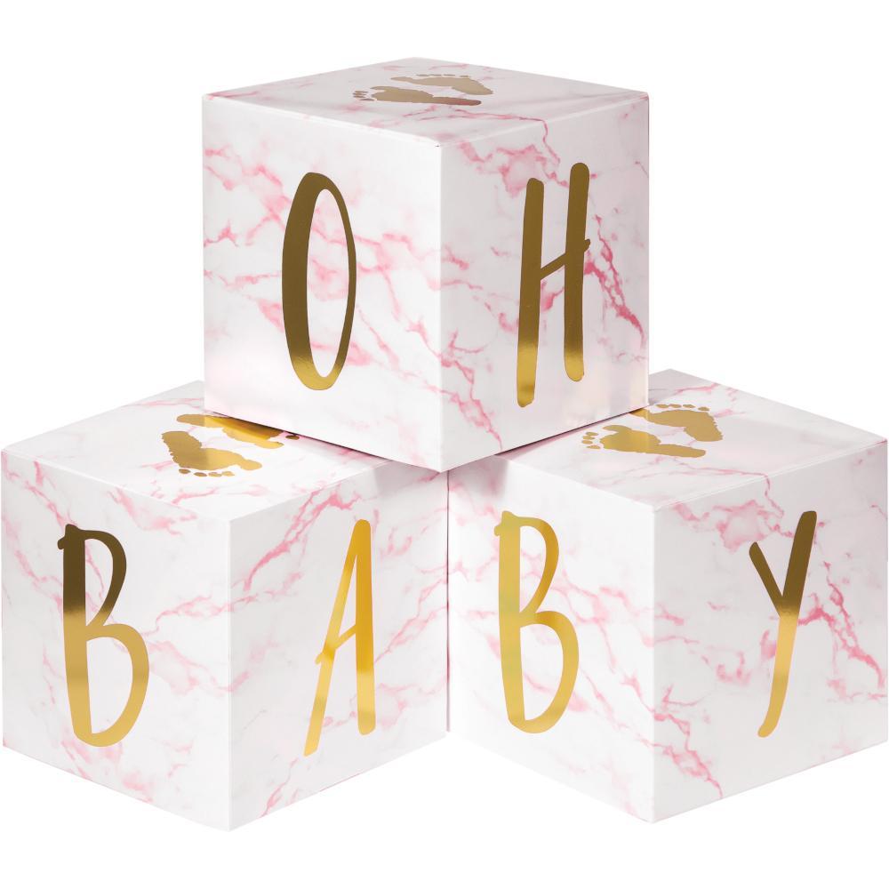 Pink Marble Baby Shower Theme