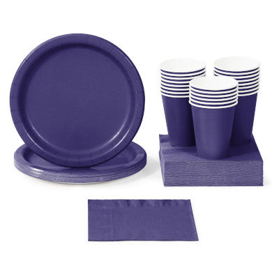 Purple Solid Color Party Tableware