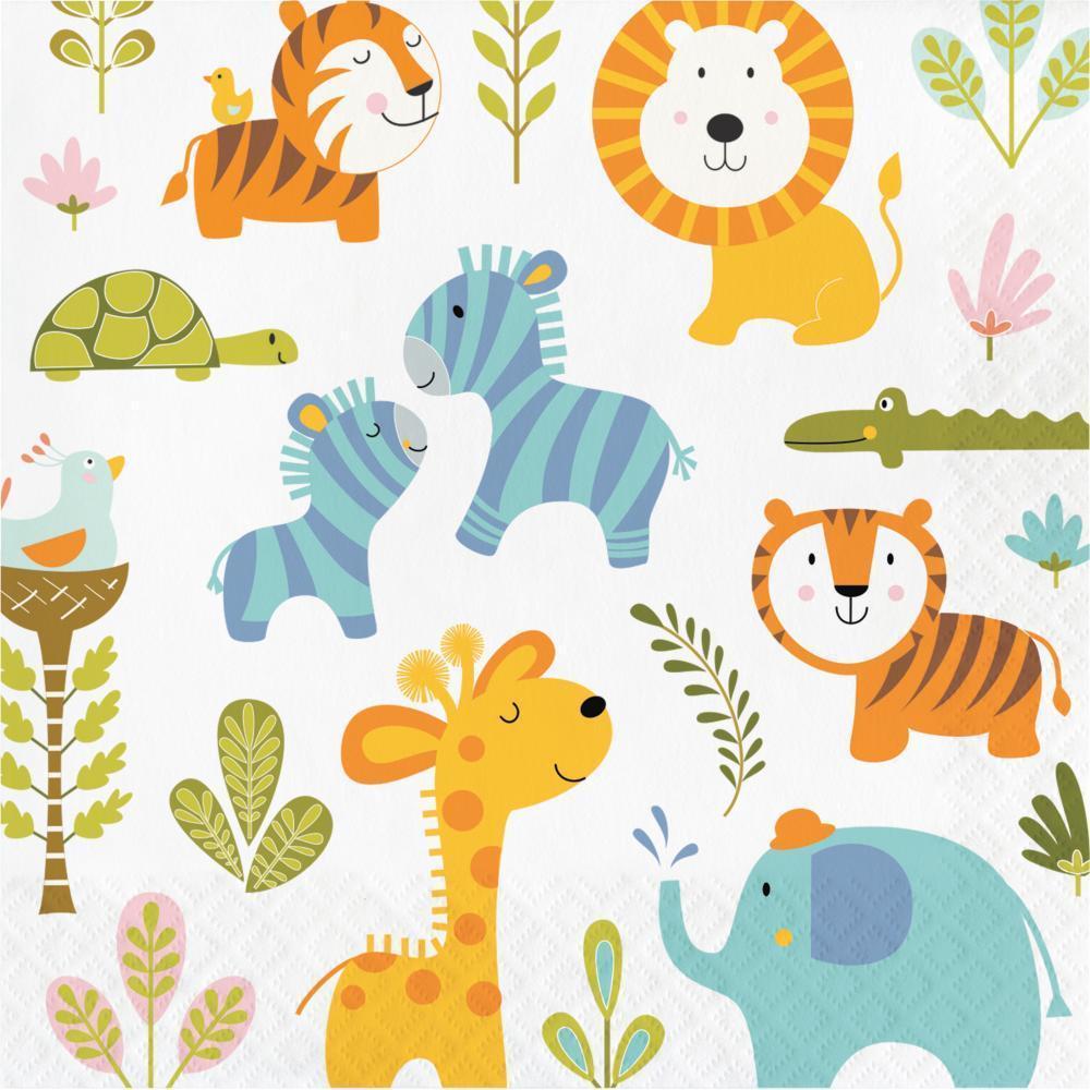Happy Jungle Birthday Themed Party Tableware