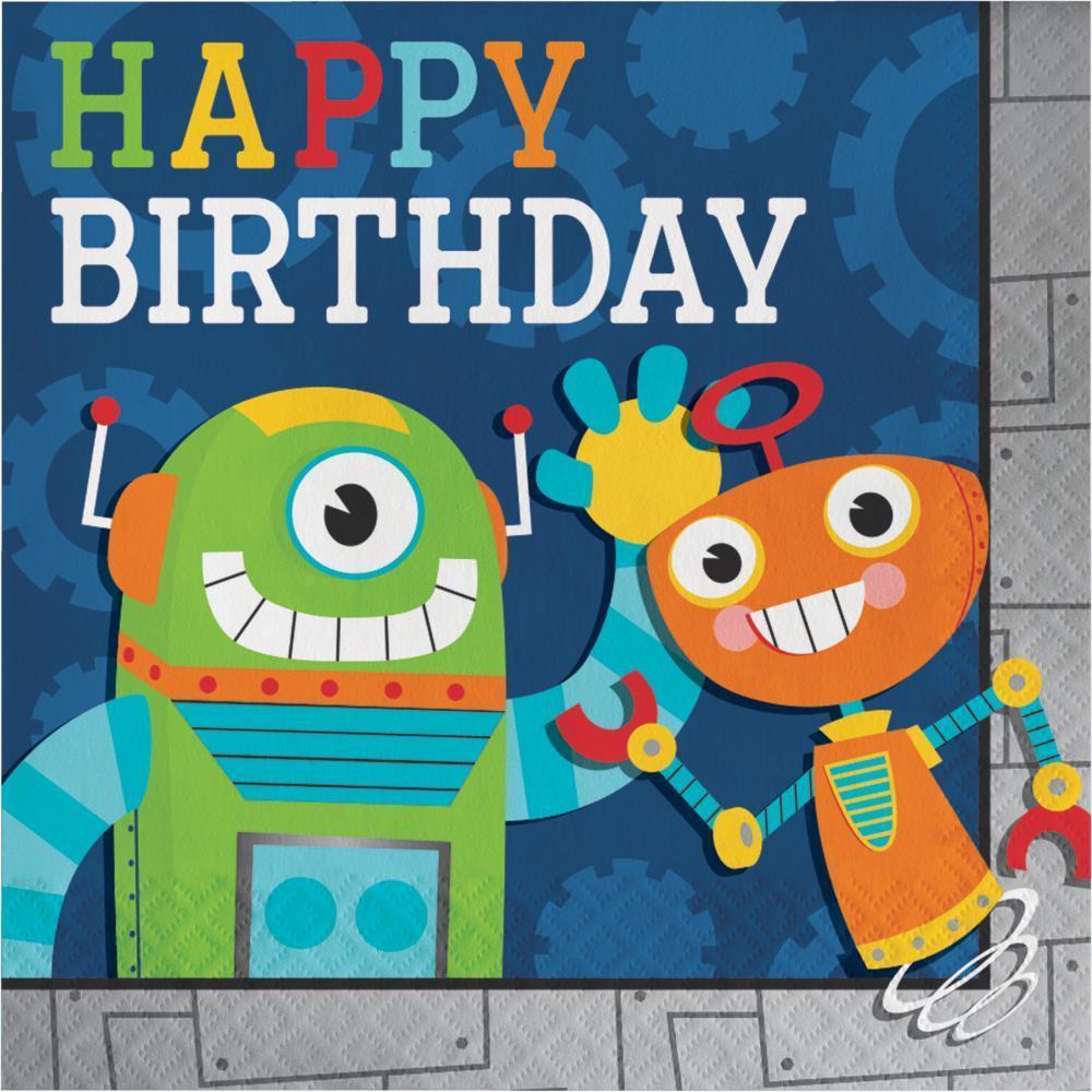 Party Robots Birthday Theme Supplies