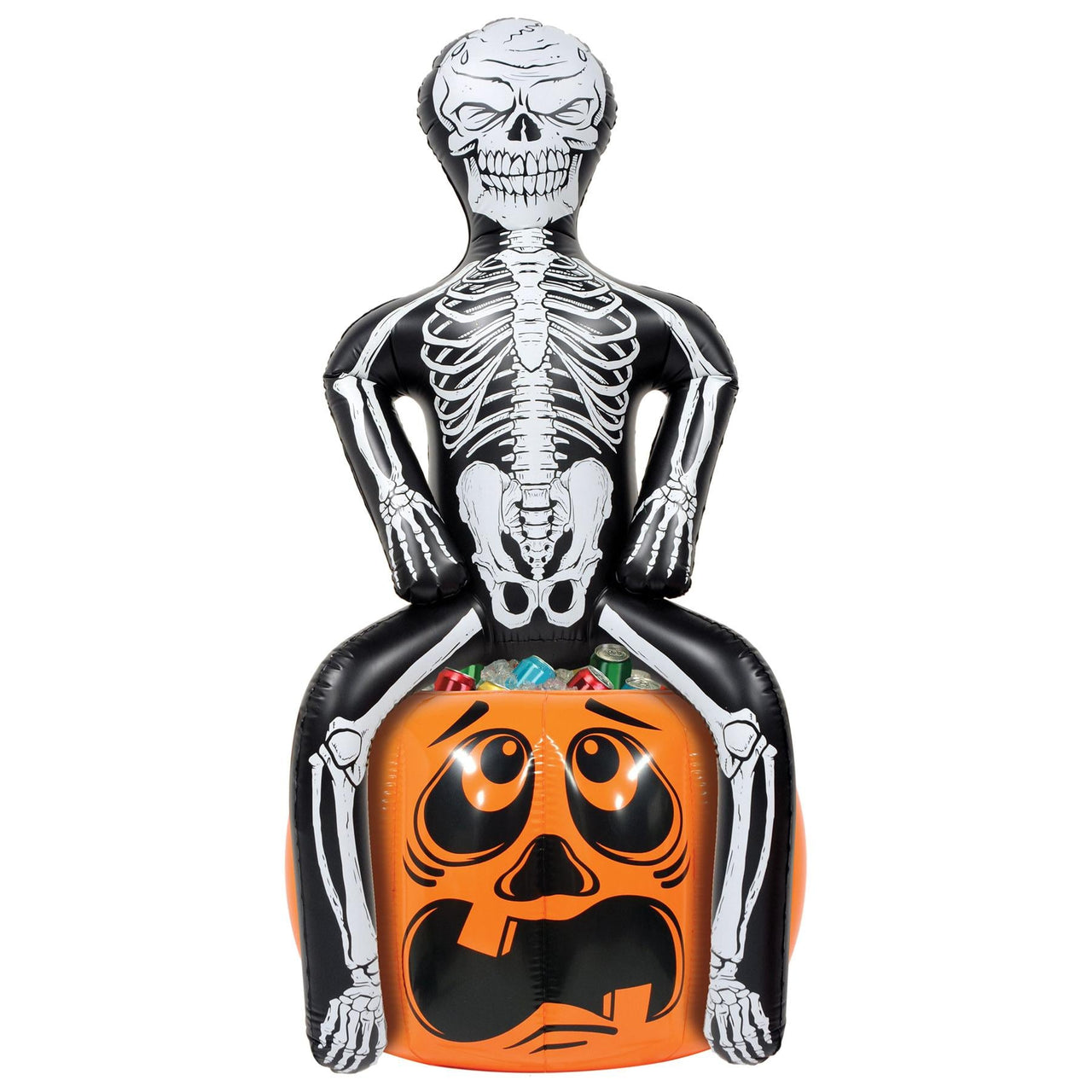Halloween Inflatable Skeleton Party Pooper Cooler - Bulk 6 Pack