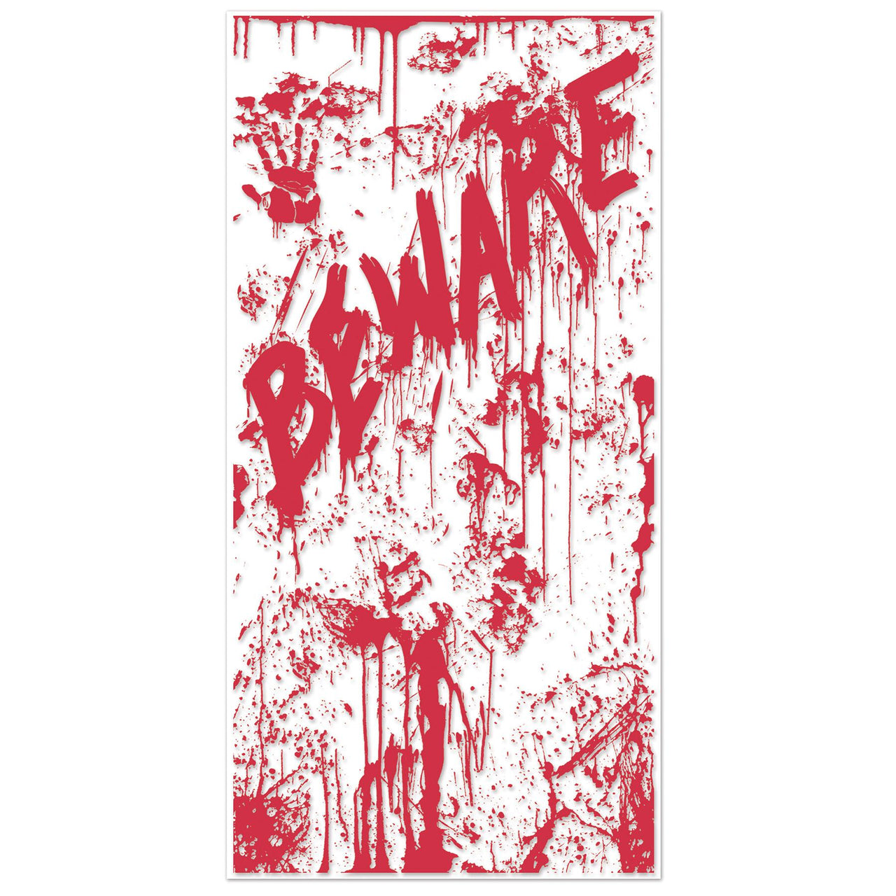 Halloween Bloody Door Cover - Bulk 12 Pack