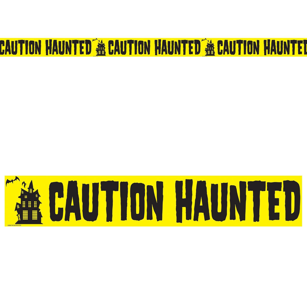 Halloween Caution Haunted Party Tape 20 ft Roll - Bulk 12 Pack