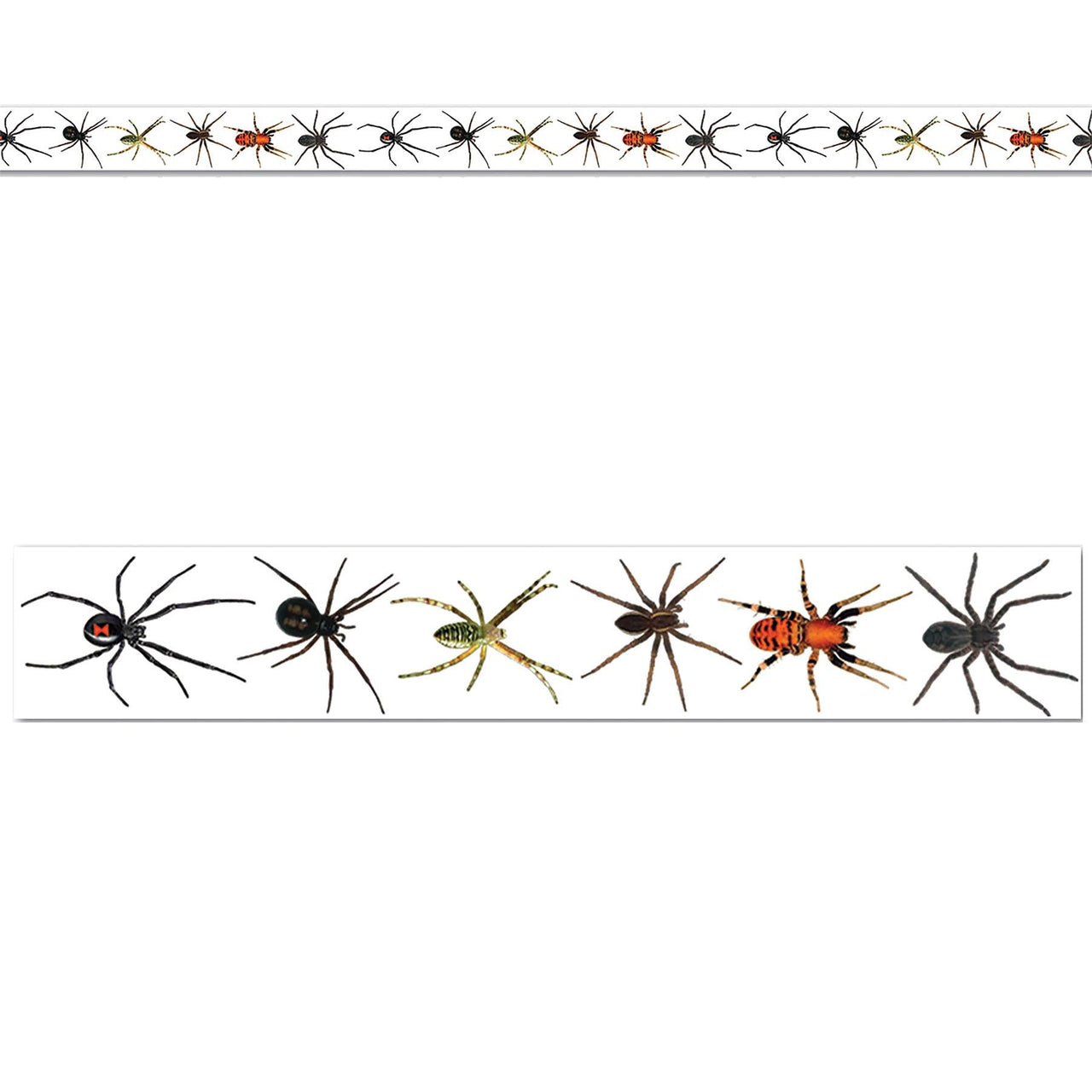 Halloween Spiders Party Tape 20 ft. Roll) - Bulk 12 Pack