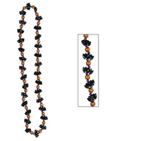 Halloween Bat Bead Necklaces - Bulk 12 Pack