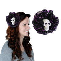 Halloween Skull Hair Clip - Bulk 12 Pack