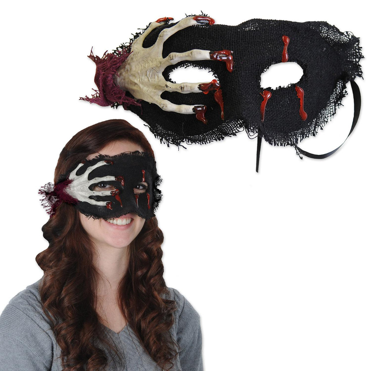Halloween Skeleton Hand Mask - Bulk 12 Pack