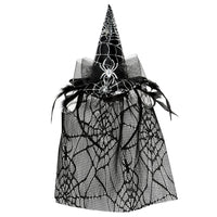 Halloween Spider Witch Hat Headband with Veil - Bulk 12 Pack