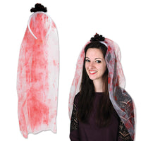Halloween Bloody Veil Headband - Bulk 12 Pack