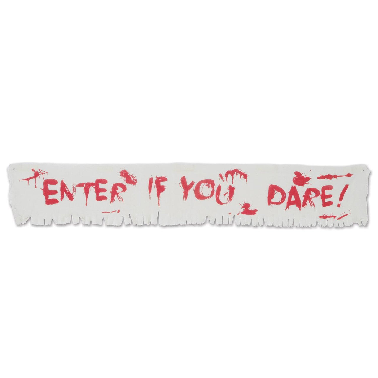 Halloween Enter If You Dare! Fabric Banner - Bulk 12 Pack