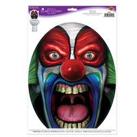Halloween Under The Lid Scary Clown Peel 'N Place Clings - Bulk/12 Clings