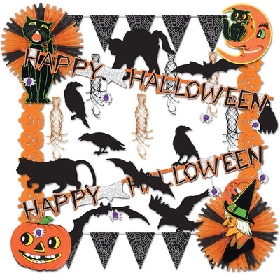 28 Piece Halloween Trimorama Decorating Kit