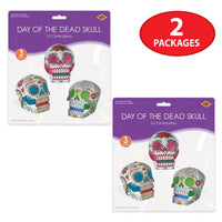 Beistle 3-D Day of the Dead Sugar Skull Centerpieces