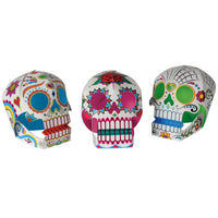 Day of the Dead 3-D Sugar Skull Centerpieces - Bulk 36 Pack