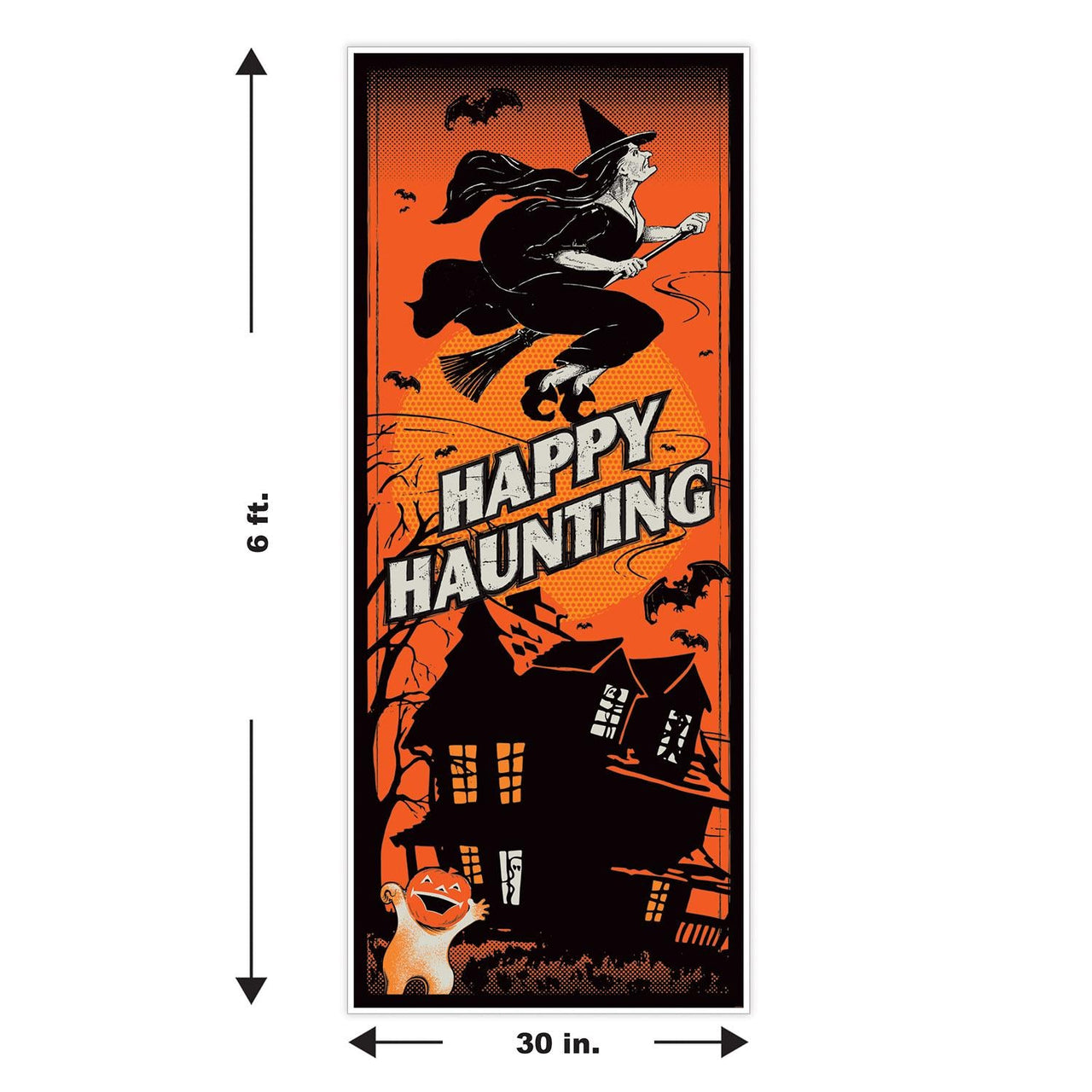 Bulk Vintage Halloween Door Cover (Case of 12) by Beistle
