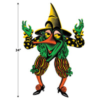 Beistle Vintage Halloween Jointed Witch Goblin