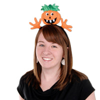 Halloween Pumpkin Headband - Bulk 12 Pack