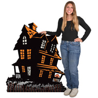 Vintage Halloween Haunted House Stand-Up - Easel Attached