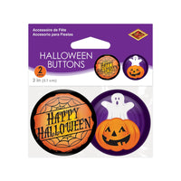 Beistle Halloween Buttons - Halloween Decor - 2 Inch