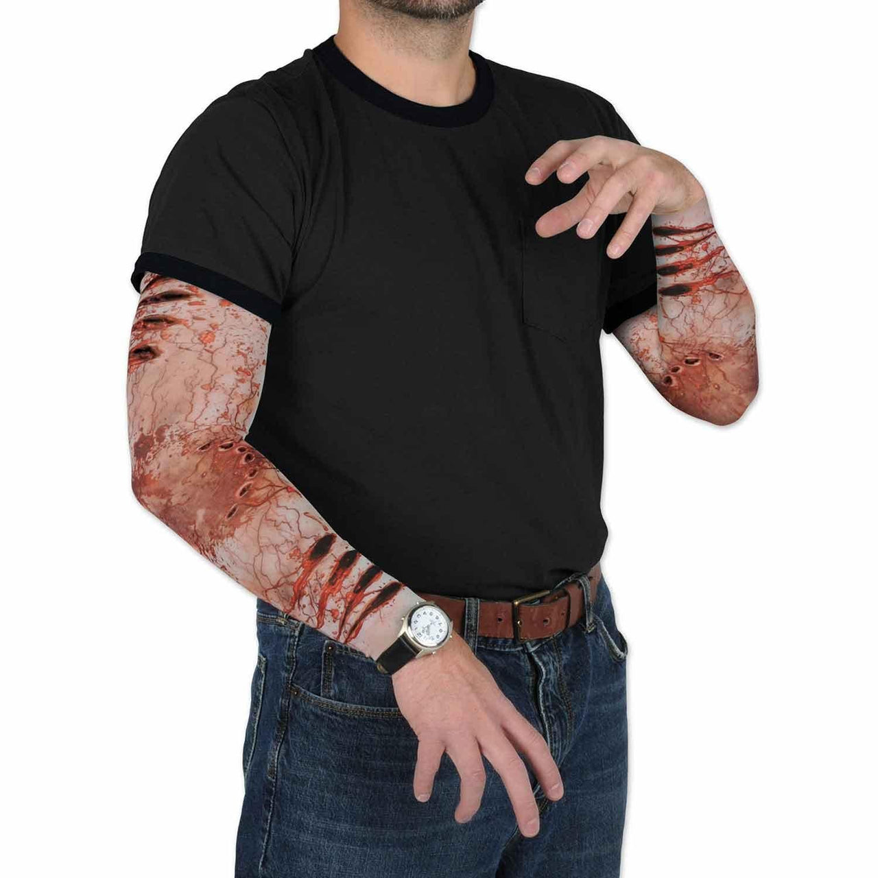 Halloween Zombie Bite Party Sleeves - Bulk/12 Pair Of Sleeves