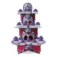 12 Pack Bulk Day Of The Dead Cupcake Stand