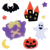 12 Pack Bulk Spooky Halloween Gel Clings for Window Decor