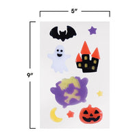 12 Pack Bulk Spooky Halloween Gel Clings for Window Decor - view 3
