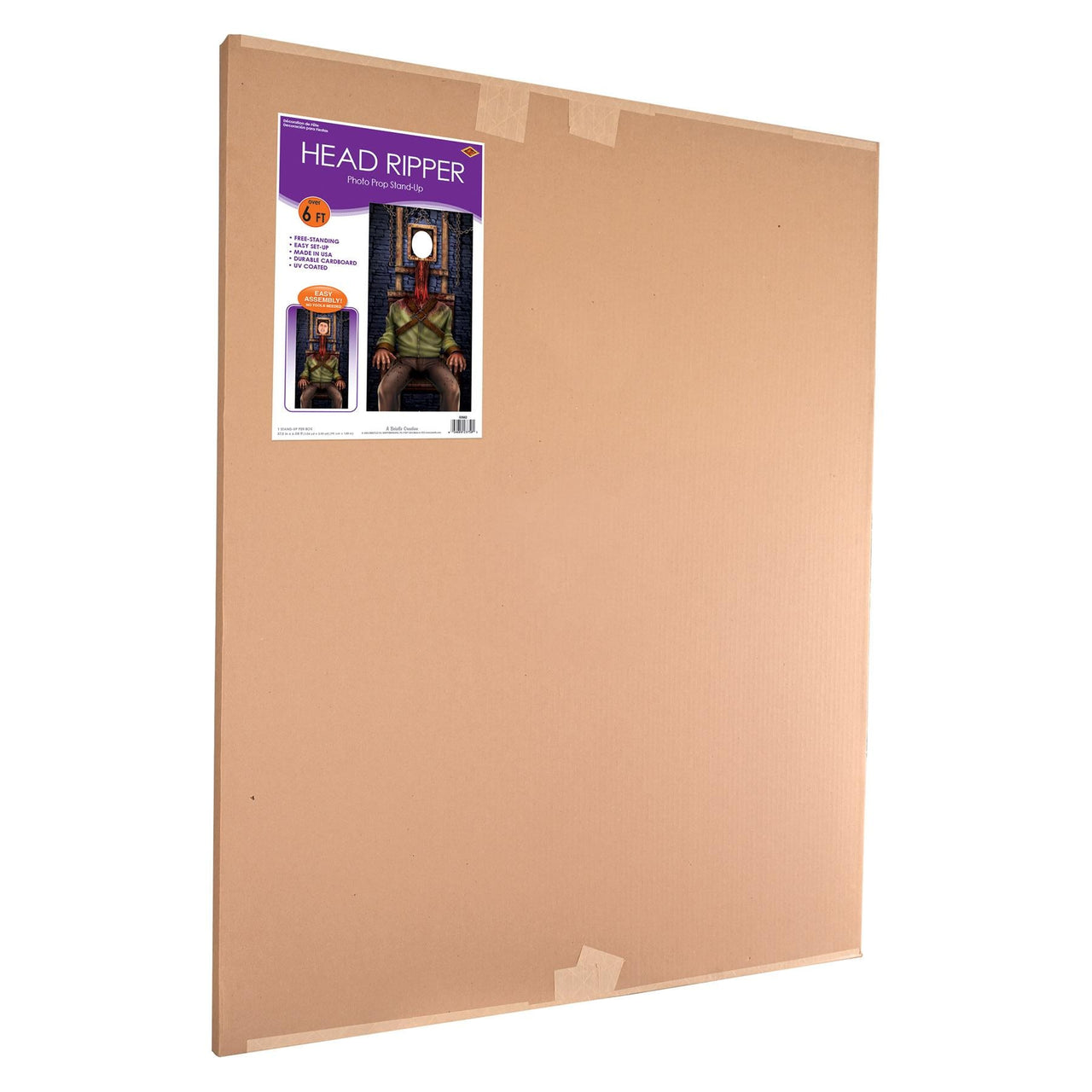 Beistle Head Ripper Photo Prop Stand-Up - Easel Attached - 73 inch x 37.5 inch - Halloween Photo Prop