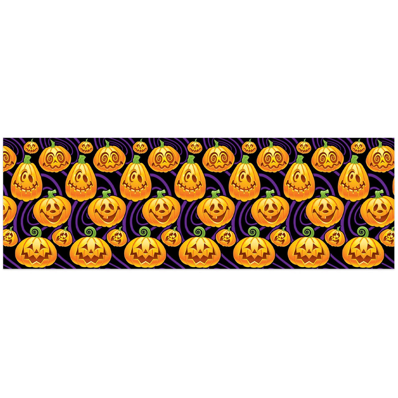 Halloween Jack-O-Lantern Backdrop - Bulk 6 Pack