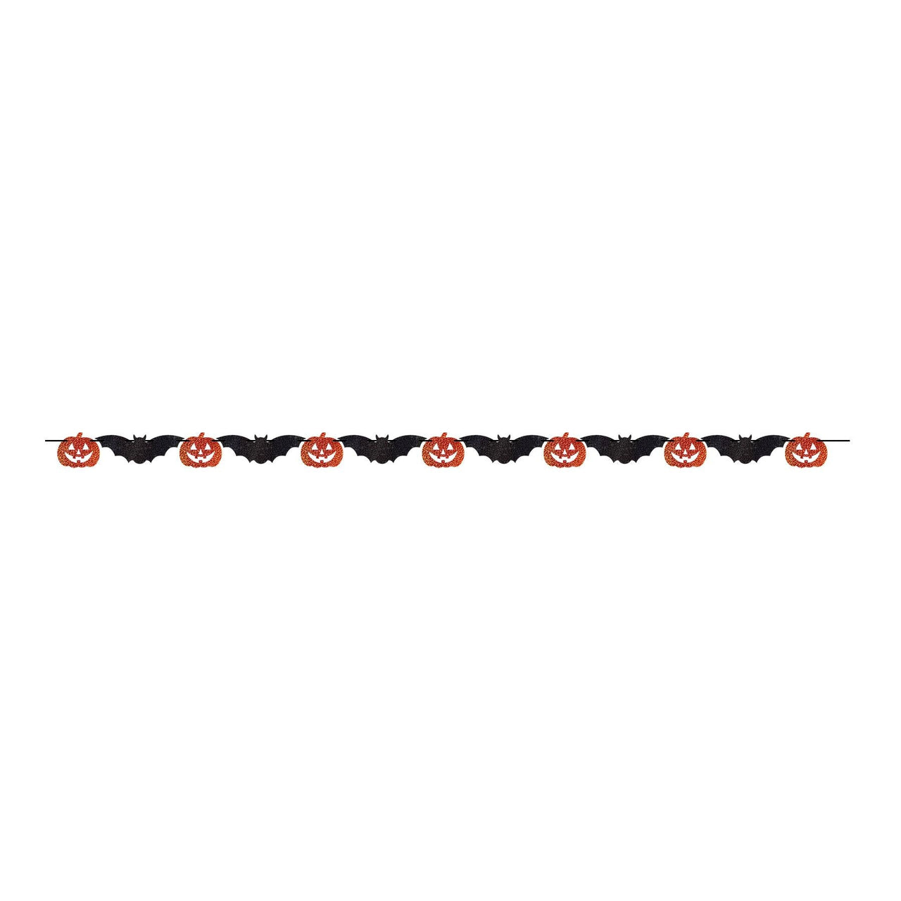Halloween Pumpkin/Bat Streamer - Bulk 12 Pack
