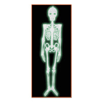 Halloween Plastic Nite-Glo Skeleton - Bulk/12 Skeletons