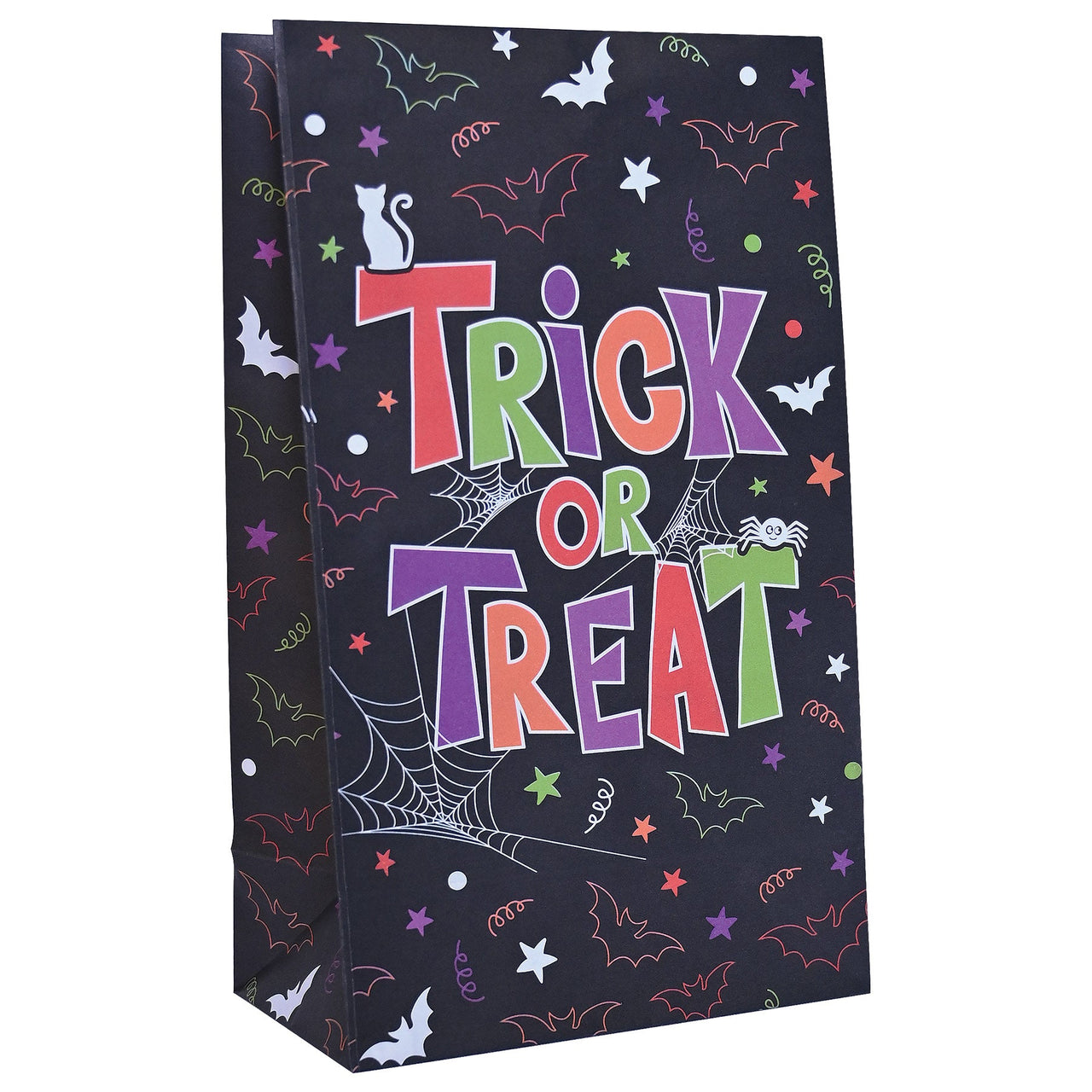 Halloween Paper Treat Bags w/Stickers - Bulk/144 Bags