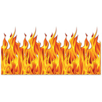 Halloween Flame Backdrop - Bulk 6 Pack