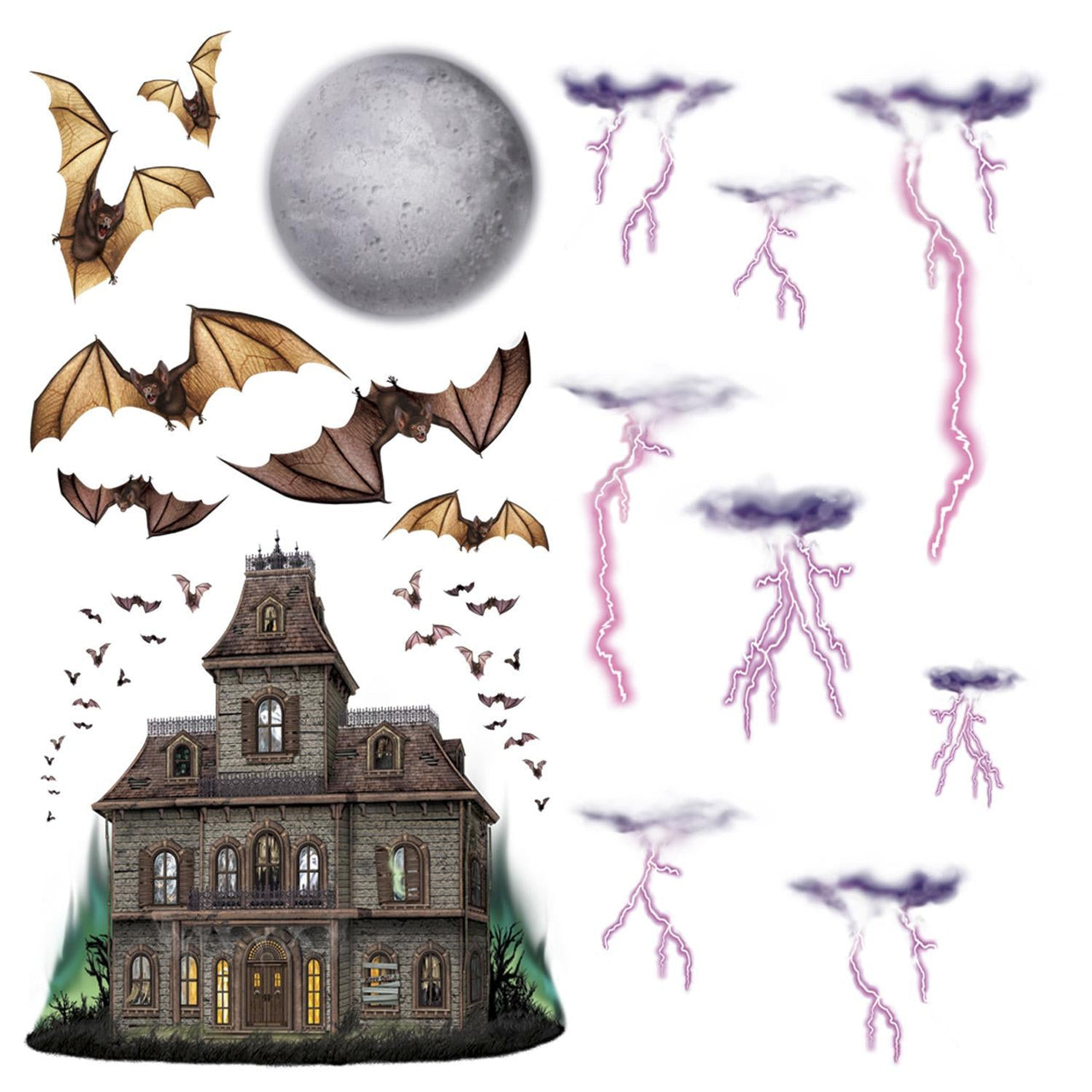 Halloween Haunted House/Night Sky Props - Bulk/192 Props