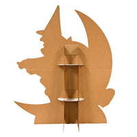 Beistle Vintage Halloween Witch & Moon Stand-Up - Easel Attached - 50 inches x 43.75 inches - Halloween Decor