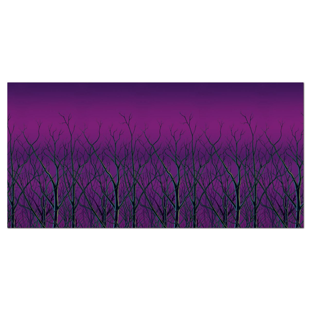 Halloween Spooky Forest Treetops Backdrop - Bulk 6 Pack