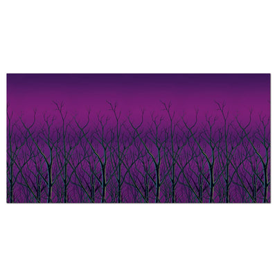 Halloween Spooky Forest Treetops Backdrop - Bulk 6 Pack