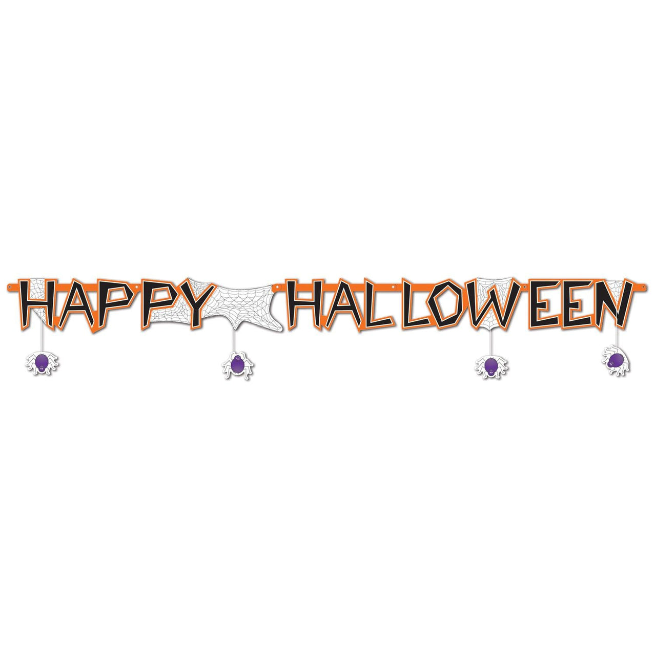 Happy Halloween Streamer - Bulk 12 Pack