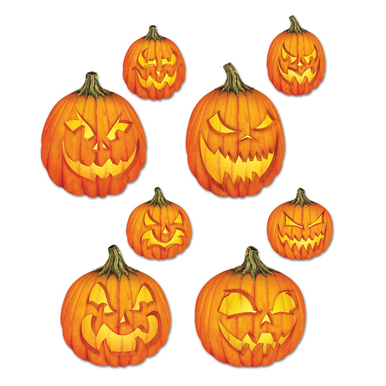 Halloween Scary J-O-L Cutouts - Bulk 48 Pack