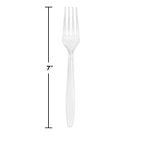 Clear Plastic Forks, 50 ct Party Decoration