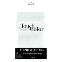 Clear Plastic Forks, 24 ct Party Decoration